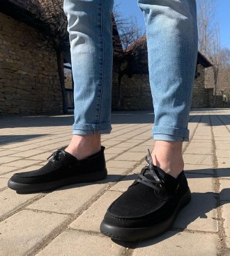 Стильні туфлі, в чорному універсальному кольорі, високої якості. Виготовлені з н. . фото 7