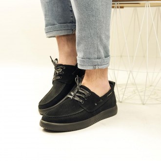 Стильні туфлі, в чорному універсальному кольорі, високої якості. Виготовлені з н. . фото 2