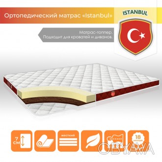 Висота
7 см.
Додатково
для ліжка, дивана
Жорсткість 
жорсткий
Розмір
Базовий роз. . фото 1