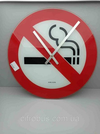 Годинник настінний Karlsson "Курити заборонено!"
Внимание! Комісійний товар. Уто. . фото 2