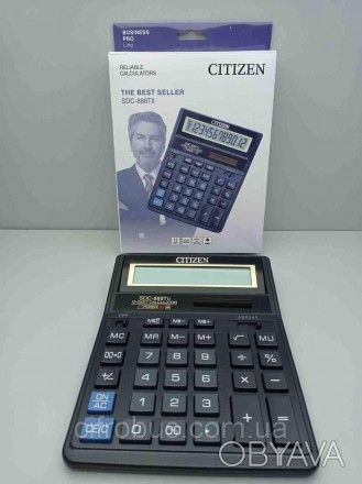 Калькулятор SDC-888T Citizen (1303) бухгалтерский 12-ти разрядный, самый популяр. . фото 1