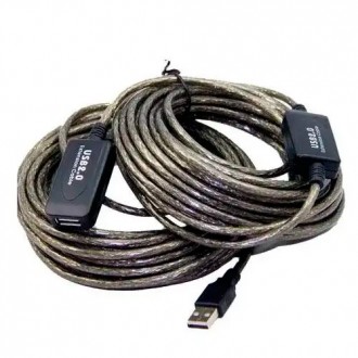 USB 2.0 удлинитель активный репитер, кабель AM - AF, 15м. Ровно. фото 1 USB 2.0 удлинитель активный репитер, кабель AM - AF, 15м. Ровно. фото 1