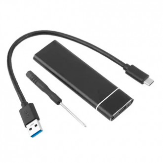 Карман внешний для M2 NGFF жесткого диска SSD, 6Гбс, USB 3.1 Type-C. Ровно. фото 1 Карман внешний для M2 NGFF жесткого диска SSD, 6Гбс, USB 3.1 Type-C. Ровно. фото 1