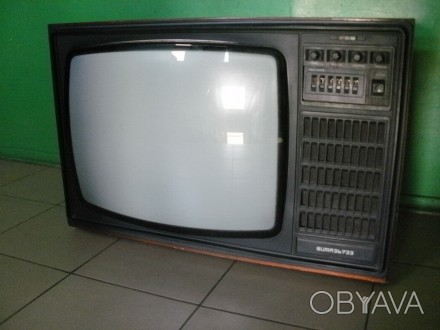 телевизор советский старый с видеомагнитофоном кассетным магнитофоном музыкальны. . фото 1