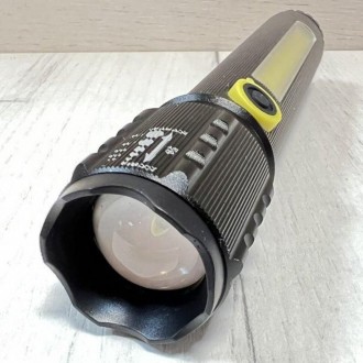 Ручной фонарик BL-C71-P50 COB - оборудован ярким основным светодиодом P50, плюс . . фото 7