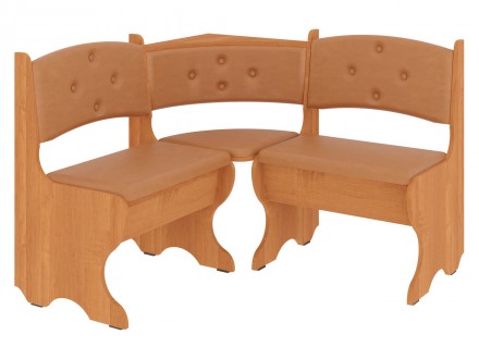 Кухонный уголок Боярин 110х110х82 см Пехотин Ольха/Рыжий. Киев. фото 1