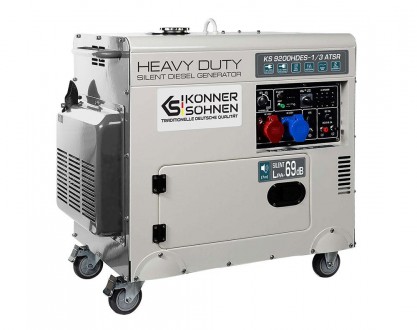 Дизельний генератор Konner&Sohnen KS 9200HDES-1/3 ATSR (EURO V), 3 фази, 7 кВт, Німеччина. Київ. фото 1 Дизельний генератор Konner&Sohnen KS 9200HDES-1/3 ATSR (EURO V), 3 фази, 7 кВт, Німеччина. Київ. фото 1