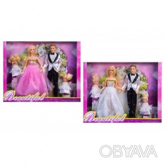 Ляльковий набір "Сім'я" Багато дівчаток люблять грати весілля, тому чудовий . . фото 1