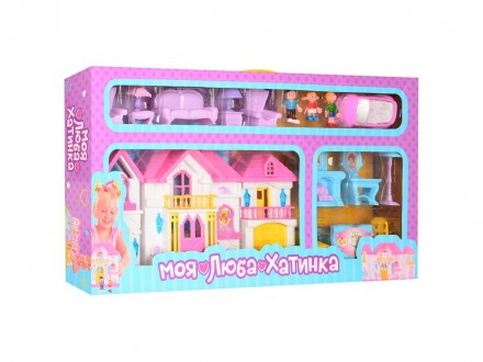 Кукольный домик Мой любимый домик с мебелью и фигурками Дом для кукол — эт. . фото 3