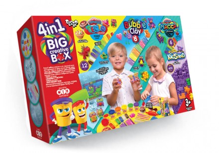 Набір для творчості "Big Creative Box 4в1" від Danko Toys Кожна дитина унікальна. . фото 2