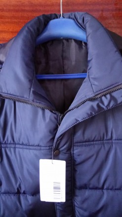 Продам нову теплу зимову куртку парку темно-синього кольору з щільноі водостійко. . фото 4