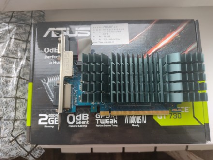Asus PCI-Ex GeForce GT 730 2048MB GDDR5 (64bit) (VGA, DVI, HDMI) (GT730-SL-2GD5-. . фото 6