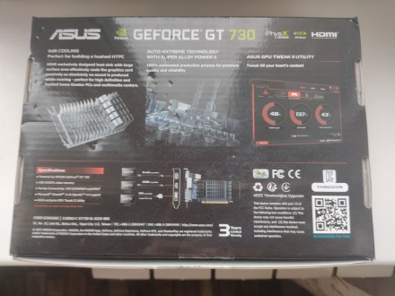 Asus PCI-Ex GeForce GT 730 2048MB GDDR5 (64bit) (VGA, DVI, HDMI) (GT730-SL-2GD5-. . фото 3