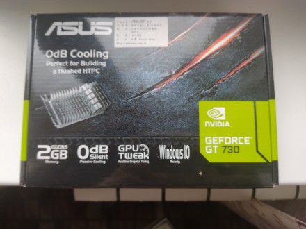Asus PCI-Ex GeForce GT 730 2048MB GDDR5 (64bit) (VGA, DVI, HDMI) (GT730-SL-2GD5-. . фото 2
