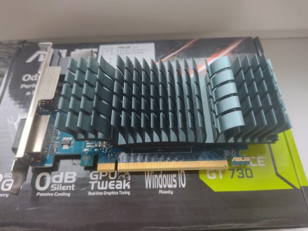 Asus PCI-Ex GeForce GT 730 2048MB GDDR5 (64bit) (VGA, DVI, HDMI) (GT730-SL-2GD5-. . фото 7