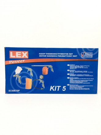 Набор пневмоинструмента LEX LXATK5 отлично подойдет для автомобильной мастерской. . фото 4