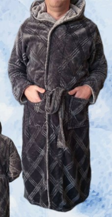 Купить Мужской махровый халат "Soft"
 Пушистый, мягкий, лёгкий махровый халат с . . фото 4