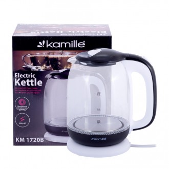 Електричний чайник Kamille призначений для нагрівання води до кипіння. Корпус ел. . фото 7
