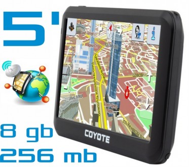 GPS навигатор COYOTE 556 MATE PRO 5 дюймов RAM 256mb ROM 8Gb с Картами Навигации. Киев. фото 1 GPS навигатор COYOTE 556 MATE PRO 5 дюймов RAM 256mb ROM 8Gb с Картами Навигации. Киев. фото 1