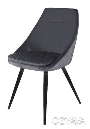 
М'який і зручний стілець кухонний сірий тканина DAOSUN DC 9552А А сірого кольор. . фото 1