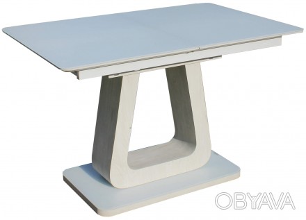 
Розкладний стіл DAOSUN DT 8104 білий дуб new виконаний у мінімалістичному стилі. . фото 1