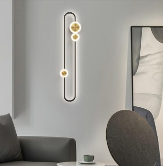 Бра LED 26584 Черный 6х16х60 см.. Киев. фото 1 Бра LED 26584 Черный 6х16х60 см.. Киев. фото 1