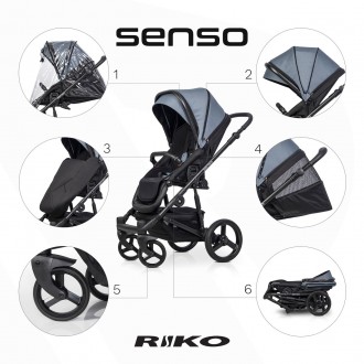 Коляска Riko Senso
Детская коляска Riko Senso - это новинка коллекции 2022. При . . фото 5
