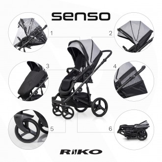 Коляска Riko Senso
Детская коляска Riko Senso - это новинка коллекции 2022. При . . фото 4