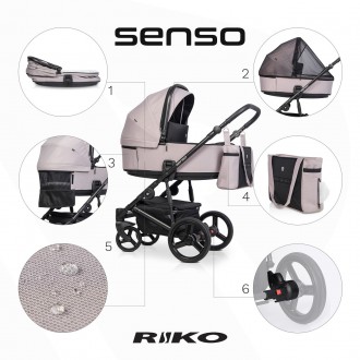 Коляска Riko Senso
Детская коляска Riko Senso - это новинка коллекции 2022. При . . фото 4