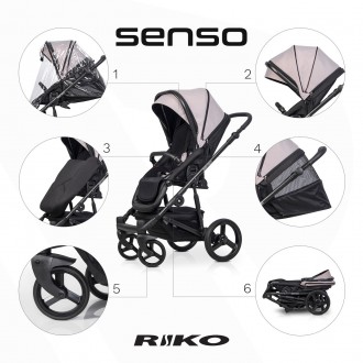 Коляска Riko Senso
Детская коляска Riko Senso - это новинка коллекции 2022. При . . фото 3
