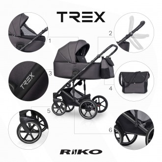 Коляска Riko Trex
Детская коляска Riko Trex - это новинка коллекции 2023. При ра. . фото 5