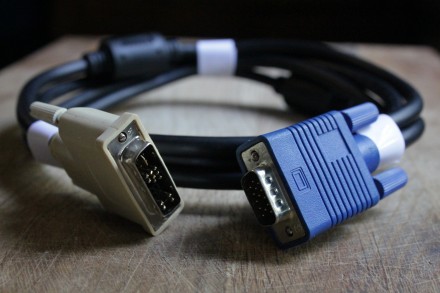 Кабель E239426 AWM STYLE 2990 "VGA (14 PIN) то DVI-A (12+5 PIN)" 2 m
. . фото 3