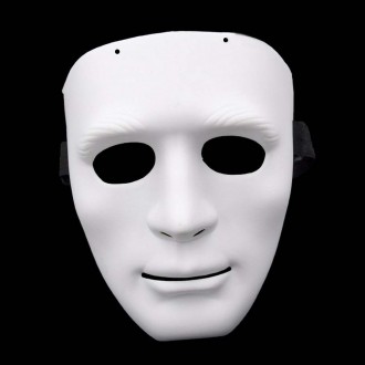 Маска Гражданин Мужчина (белая) - классическая маска венецианского карнавала. Не. . фото 2
