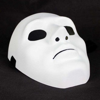 Маска Гражданин Мужчина (белая) - классическая маска венецианского карнавала. Не. . фото 5