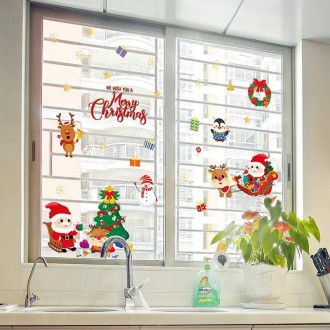 Набор новогодних наклеек на окно Какой праздник является самым долгожданным? Нес. . фото 2