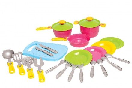 Игровой набор детской посуды Технок T-1677 Детский кухонный набор посуды Технок . . фото 2