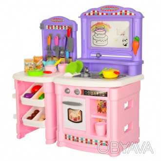 Кухня дитяча висока музична з водою і продуктами BL-101A - це шикарна, іграшкова. . фото 1
