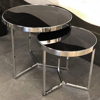 
Журнальний стіл Delia II Чорний / Хром : стильна і сучасна модель від меблевої . . фото 3