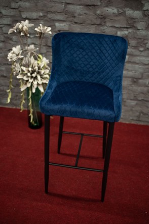 
Стілець Colin B Velvet H-1 Синій / Чорний : стильна і сучасна модель від меблев. . фото 3