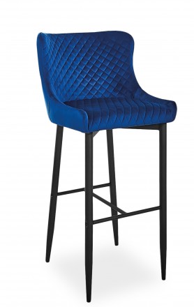 
Стілець Colin B Velvet H-1 Синій / Чорний : стильна і сучасна модель від меблев. . фото 2