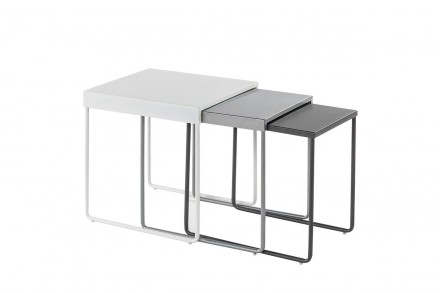 
Журнальний столик VICKY білий / сірий (к-кт) : стильна і сучасна модель від меб. . фото 2