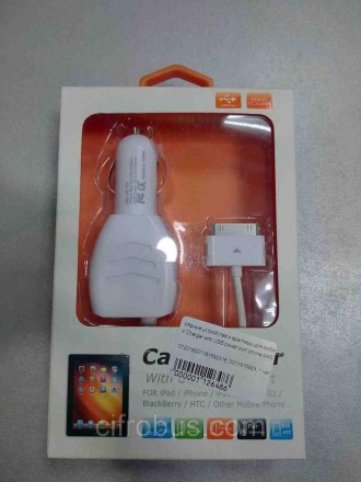 Зарядні пристрої та адаптери для мобільних телефонів Б/У Car Charger with USB power port Iphone 4/4S. Київ. фото 1 Зарядні пристрої та адаптери для мобільних телефонів Б/У Car Charger with USB power port Iphone 4/4S. Київ. фото 1