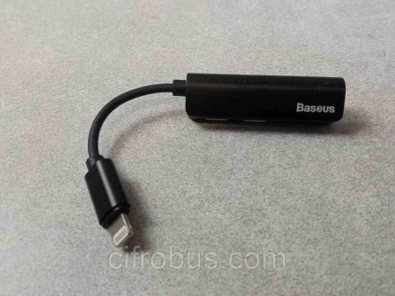 Переходник Baseus L52 Lightning to Dual Lightning+3.5mm digital audio converter
. . фото 6