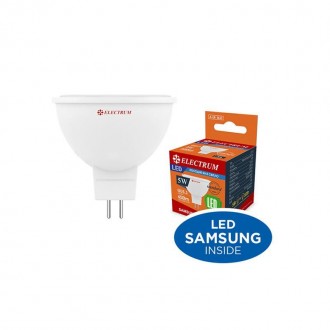 Світлодіодна лампа MR-16 Electrum 5W GU5.3 4000K A-LR-1433. Харків. фото 1 Світлодіодна лампа MR-16 Electrum 5W GU5.3 4000K A-LR-1433. Харків. фото 1