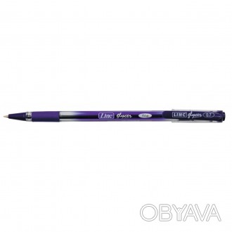 Ручка шар/масло "Glyser" фиолетовая 0,7 мм "LINC" 5 шт в пачке /120/2400/ 410973. . фото 1
