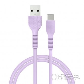 Кабель ACCLAB AL-CBCOLOR-T1PP USB-USB Type-C 1.2м Purple 
 
Отправка данного тов. . фото 1