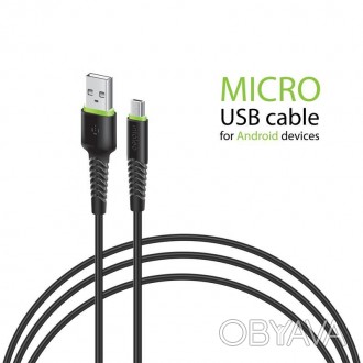 Кабель Intaleo CBFLEXM3 USB-microUSB 3м Black 
 
Отправка данного товара произво. . фото 1