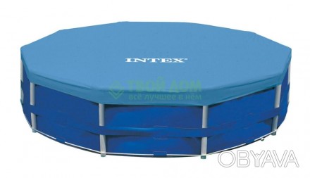 Тент Intex 28030 используется с круглыми каркасными бассейнами 
 
Отправка данно. . фото 1