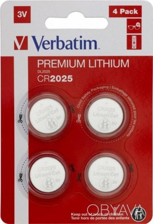 Батарейка Verbatim Premium CR2025 BL 4шт 
 
Отправка данного товара производитьс. . фото 1