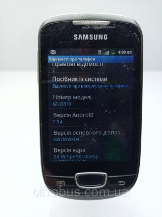 Смартфон, Android 2.2, экран 3.14", разрешение 320x240, камера 3 МП, слот для ка. . фото 3